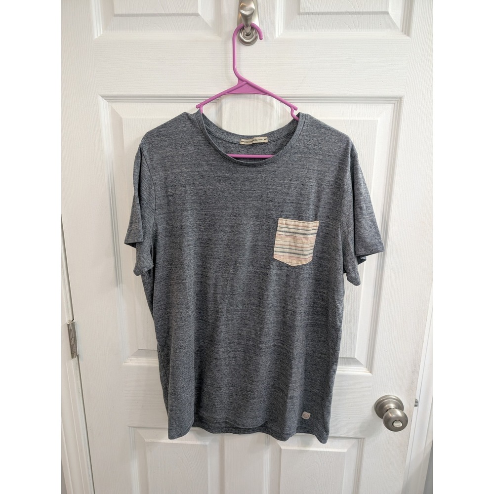 Marine Layer Re-Spun Mens Striped Signature Pocket T-Shirt‎ - Size M/L